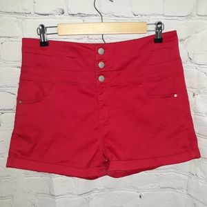 Tinseltown Sz: 11 Red Hi Rise Shorts...